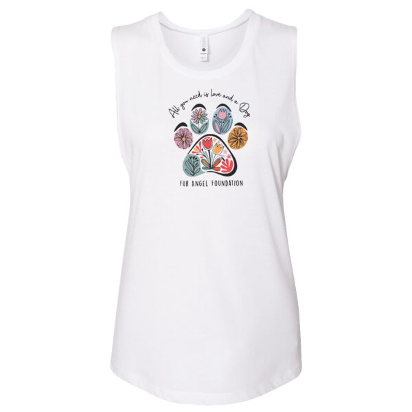 All You Need Is Love And A Dog - Women's Tank - White Thumbnail