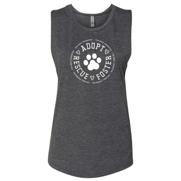 Adopt Rescue Foster Circle - Women's Tank - Charcoal Thumbnail