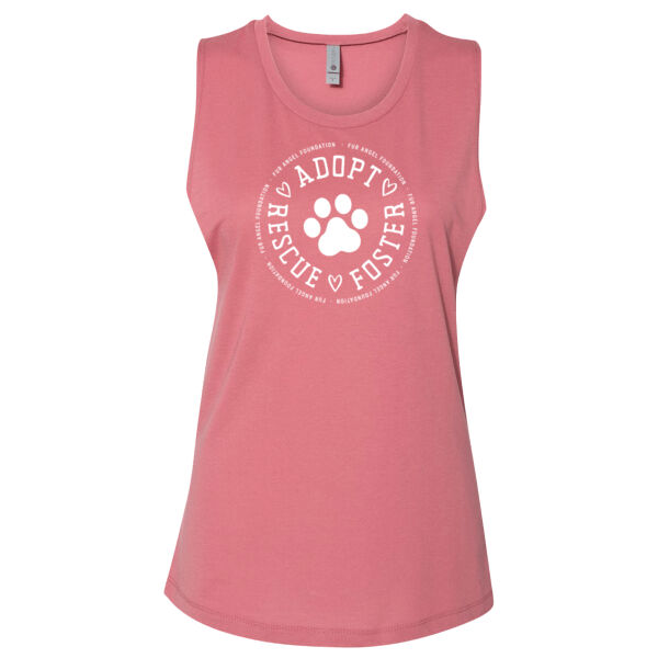 Adopt Rescue Foster Circle - Women's Tank - Smoked Paprika Thumbnail