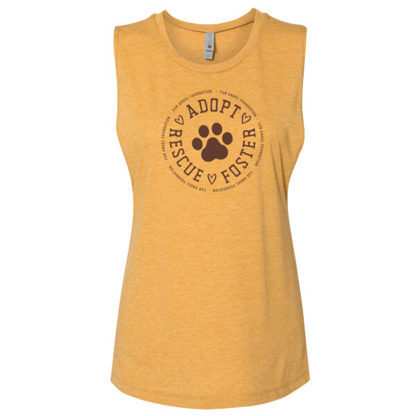 Adopt Rescue Foster Circle - Women's Tank - Antique Gold Thumbnail