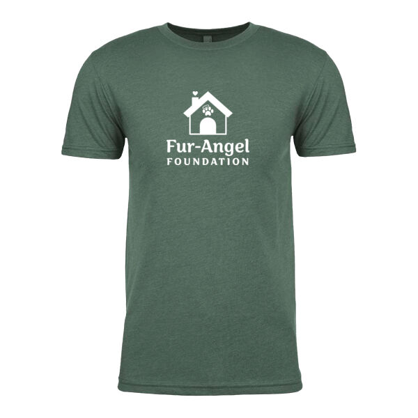 Fur-Angel Foundation Logo - Unisex T-shirt - Heather Forest Green Thumbnail