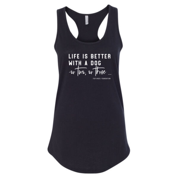 Life Is Better With A Dog - Women's Tank - Black Thumbnail