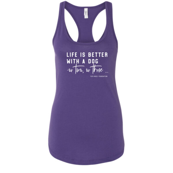 Life Is Better With A Dog - Women's Tank - Purple Thumbnail