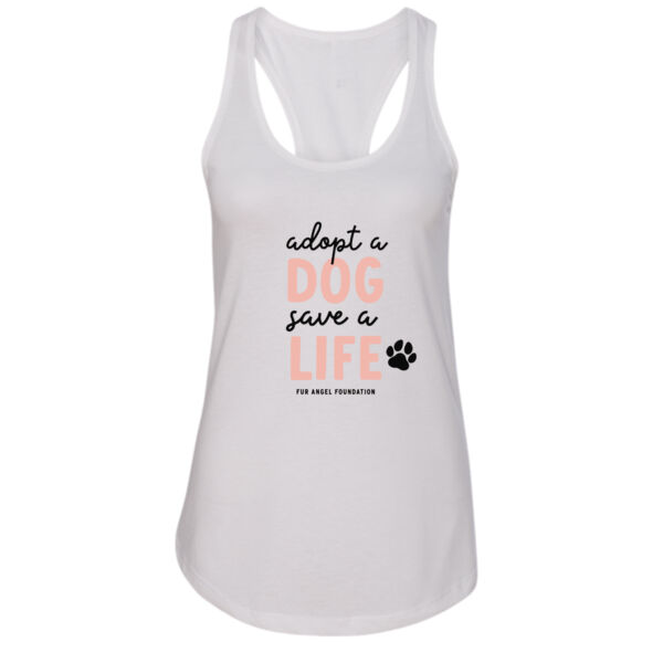 Adopt A Dog Save A Life - Women's Tank - White Thumbnail