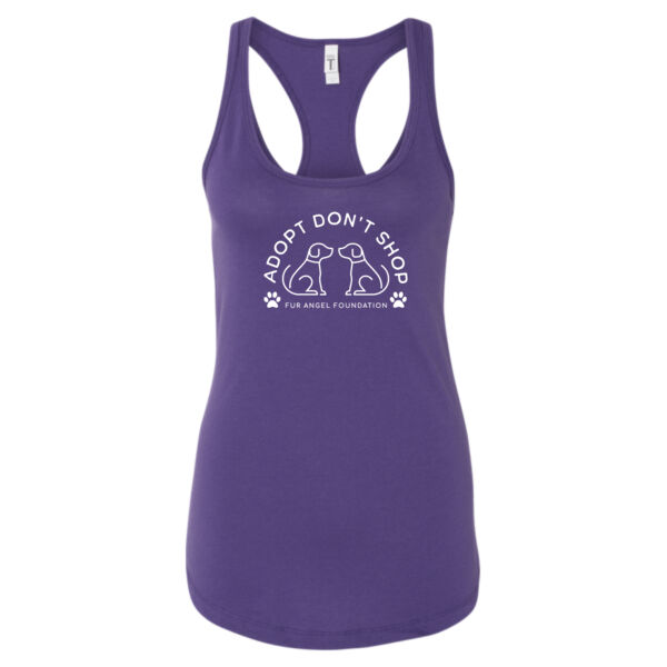 Adopt Don't Shop Dogs - Women's Tank - Purple Thumbnail