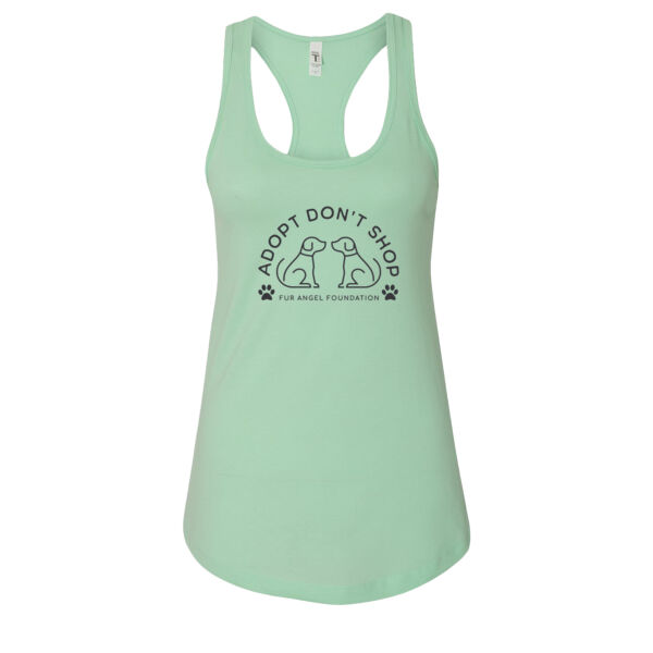Adopt Don't Shop Dogs - Women's Tank - Mint Thumbnail
