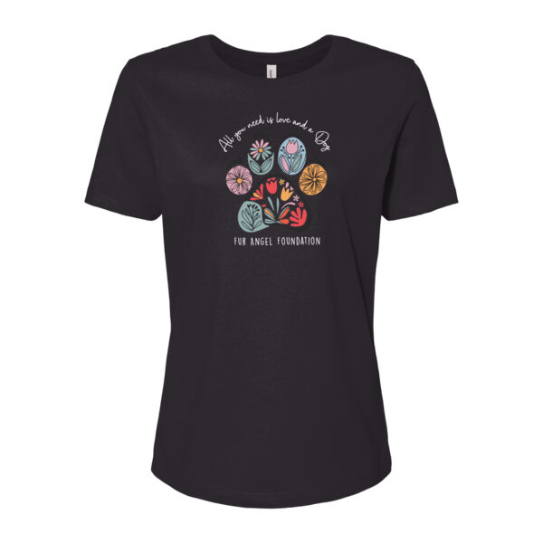 All You Need Is Love And A Dog - Women's T-shirt - Vintage Black Thumbnail