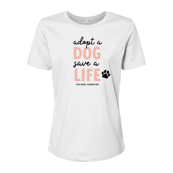 Adopt A Dog Save A Life - Women's T-shirt - White Thumbnail