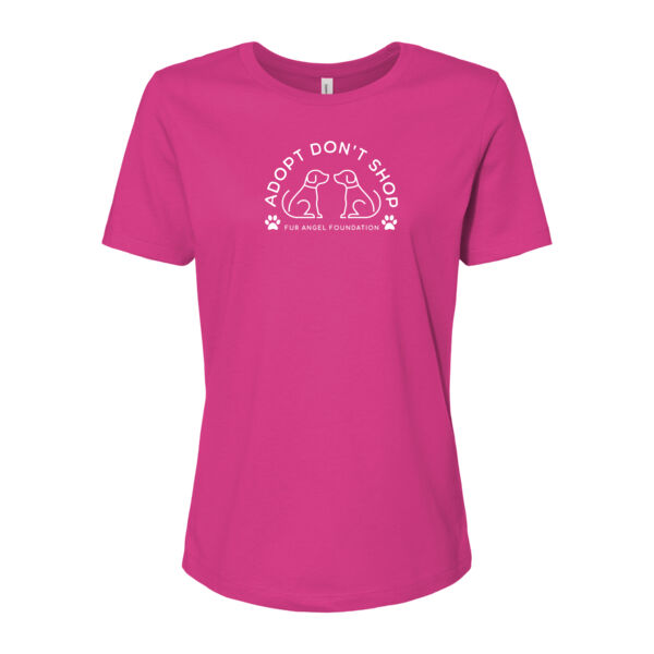 Adopt Don't Shop Dogs - Women's T-shirt - Berry Thumbnail