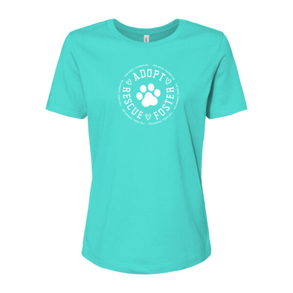 Adopt Rescue Foster Circle - Women's T-shirt - Teal Thumbnail