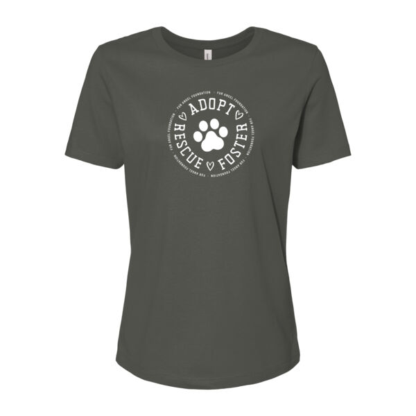 Adopt Rescue Foster Circle - Women's T-shirt - Military Green Thumbnail