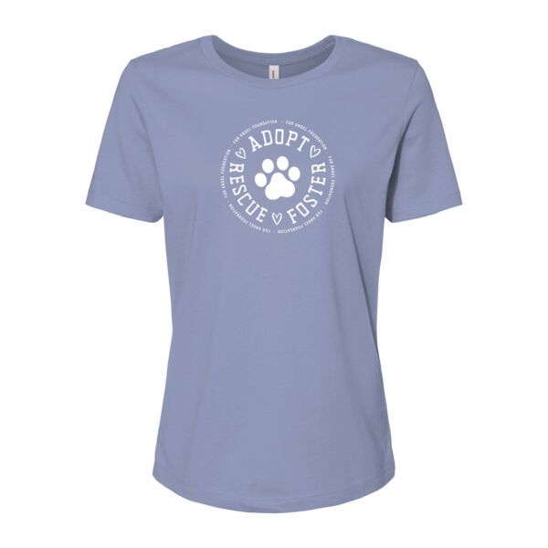 Adopt Rescue Foster Circle - Women's T-shirt - Lavender Blue Thumbnail