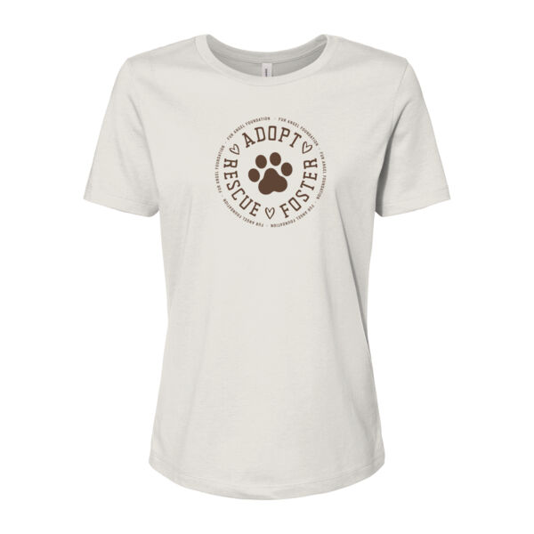 Adopt Rescue Foster Circle - Women's T-shirt - Vintage White Thumbnail