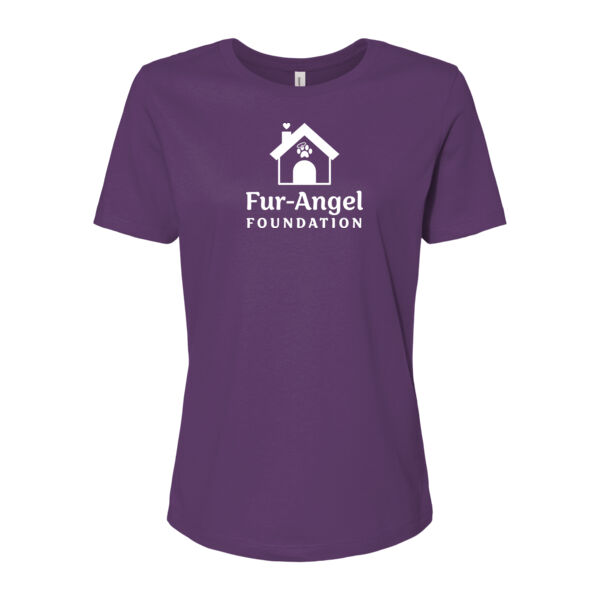 Fur-Angel Foundation Logo - Women's T-shirt - Purple Thumbnail