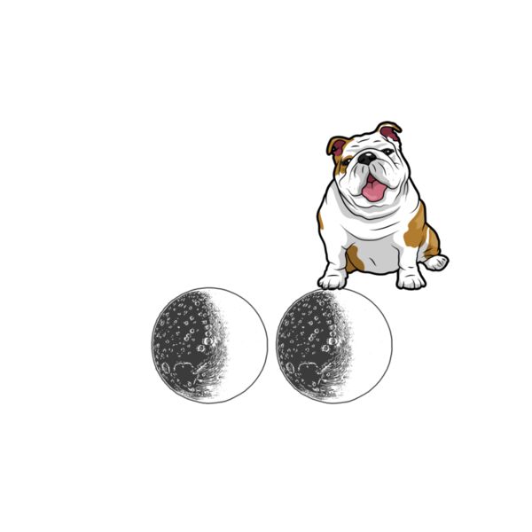 05 i love my Bulldog white Thumbnail