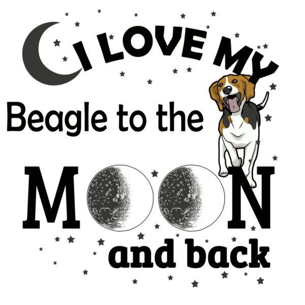 05 i love my Beagle black Thumbnail
