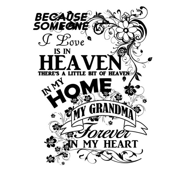04 grandma heaven in my home black Thumbnail