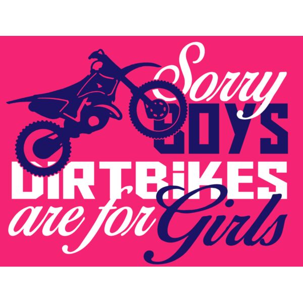 04 sorry boys dirtbike for girls dark back Thumbnail