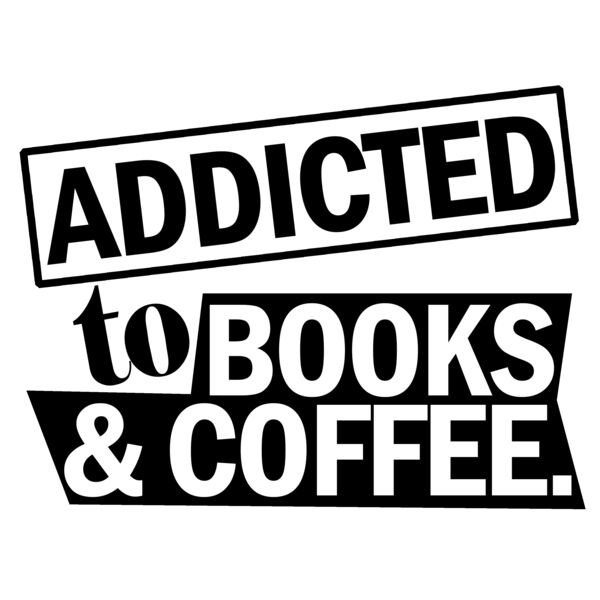 01 addicted to books and coffee black Thumbnail
