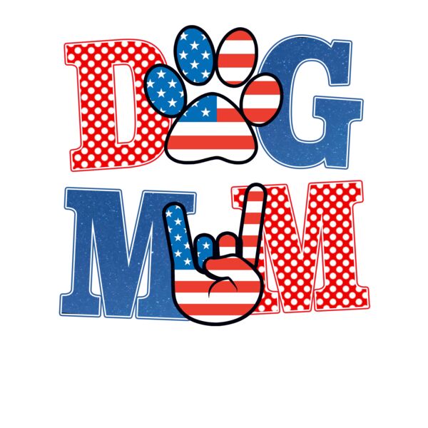 American Dog Mom T Shirt Thumbnail
