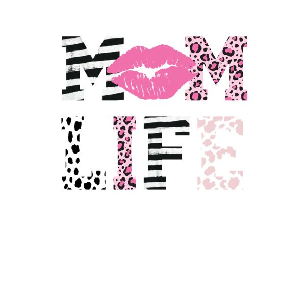 Pink Leopard Mom Life T Shirt Thumbnail