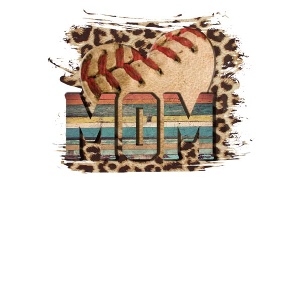 Leopard Baseball Mom Tank Top Thumbnail