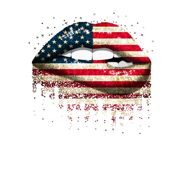 American Lips Crew Neck T Shirt Thumbnail