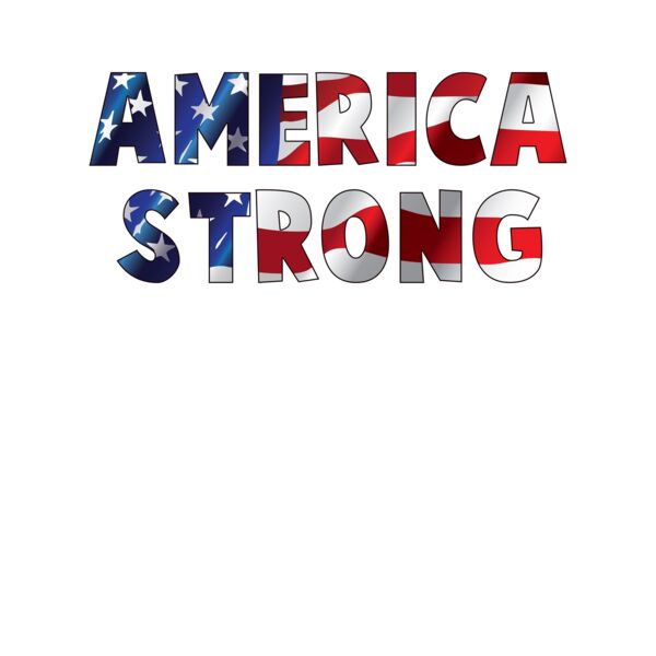 America Strong Crew Neck T Shirt Thumbnail
