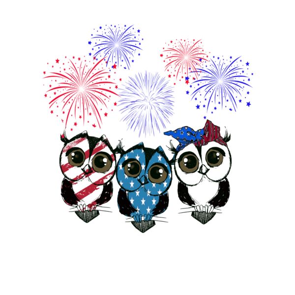 American Owls Crew Neck T Shirt Thumbnail