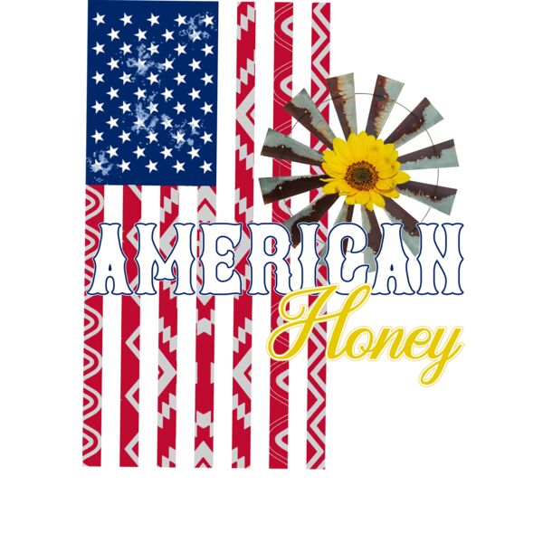 American Honey Flag V Neck Thumbnail