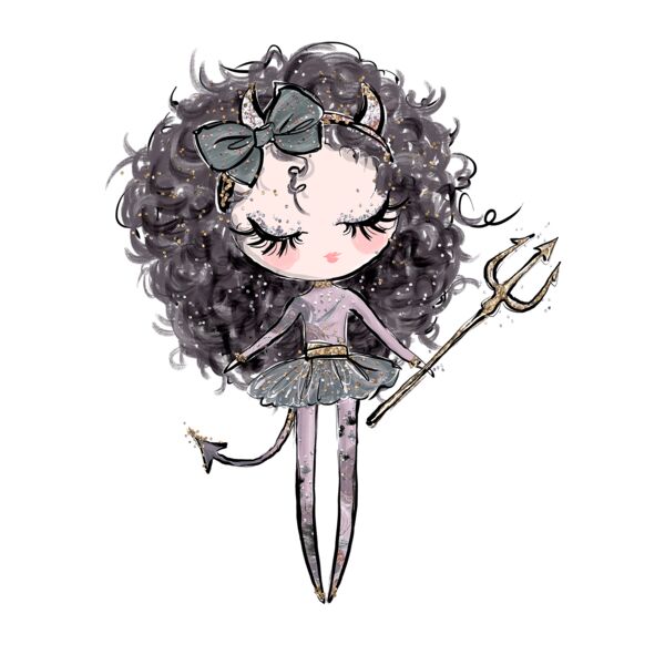 Girl 3 Devil Brunette 1 Thumbnail