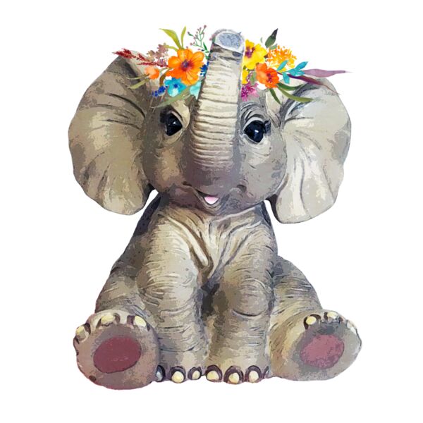 Boho Elephant Kids T Shirt Thumbnail