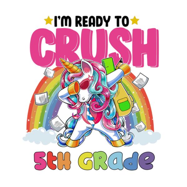 Unicorn Crush 5th Grade T Shirt Thumbnail