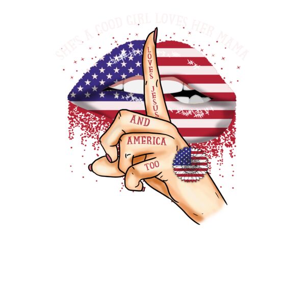 LOVE AMERICA LIPS Tank Top Thumbnail