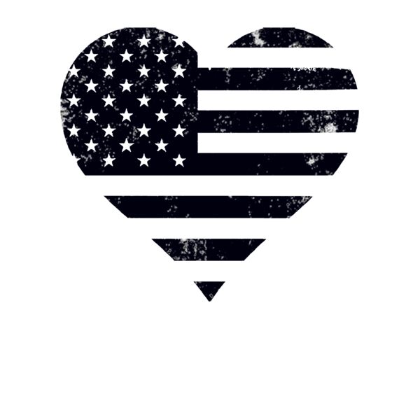 Flag Heart T Shirt Thumbnail