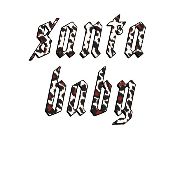 Leopard Santa Baby T Shirt Thumbnail