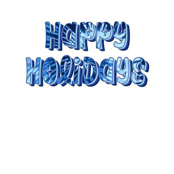 Tie Dye Happy Holidays T Shirt Thumbnail