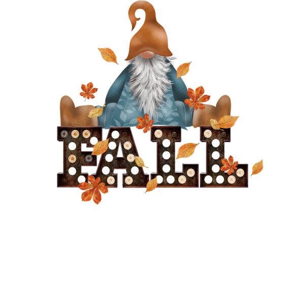 Fall Gnome V Neck Thumbnail