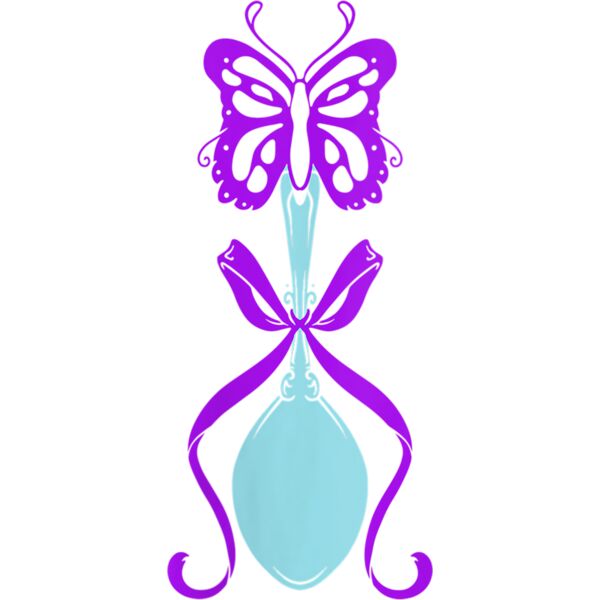 Womens Fibromyalgia Awareness  Fibro Warrior Survivor Ribbon V Neck T Shirt Thumbnail