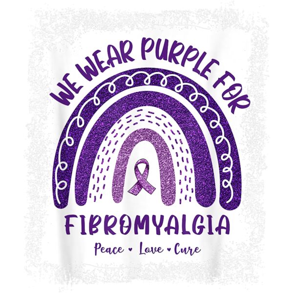 Rainbow In May We Wear Blue Fibromyalgia Awareness Month T Shirt Thumbnail