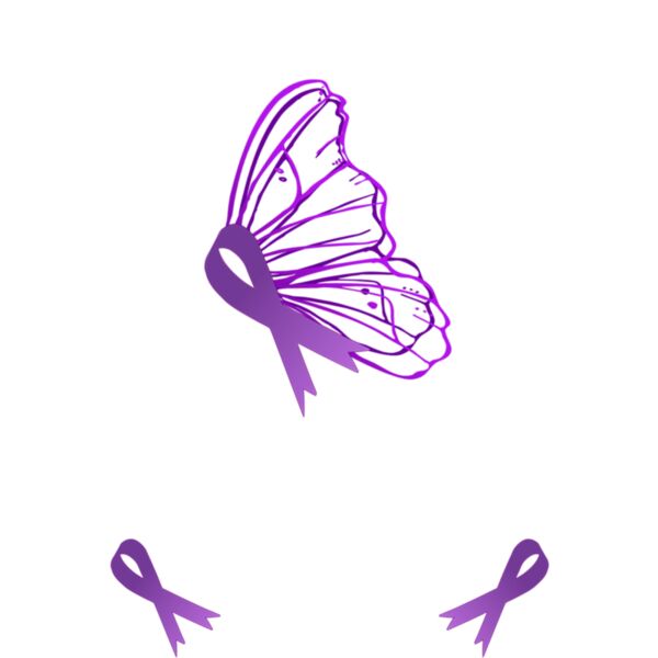 Fibromyalgia Butterfly Awareness Graphic Long Sleeve T Shirt Thumbnail