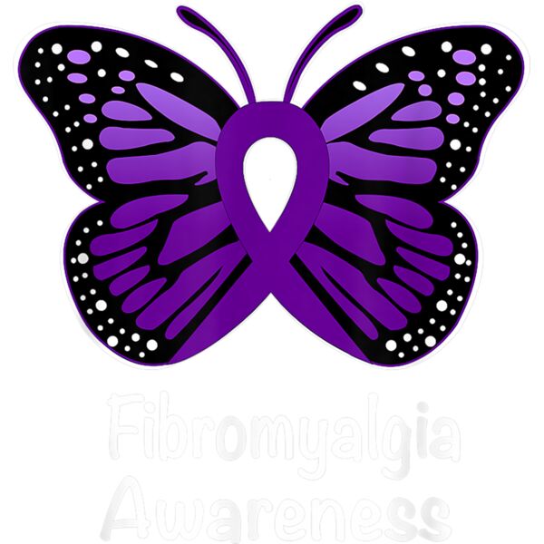 Fibromyalgia Awareness Warrior Support Purple Ribbon T Shirt Thumbnail