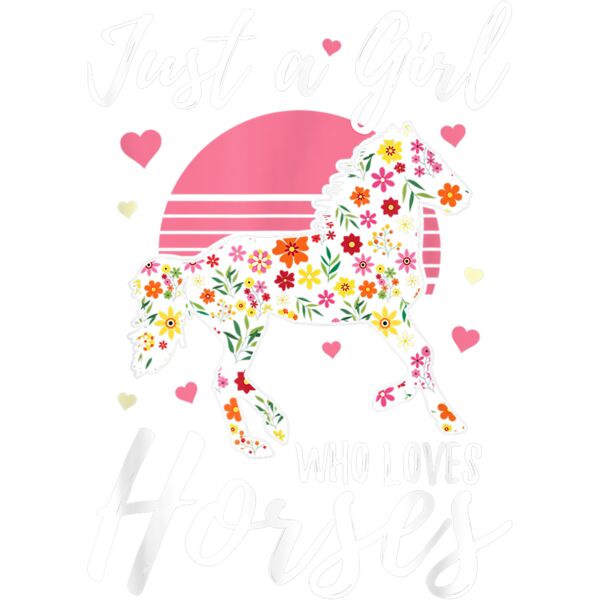 Just A Girl Who Loves Horses Shirt Women Horseback Riding T Shirt Thumbnail