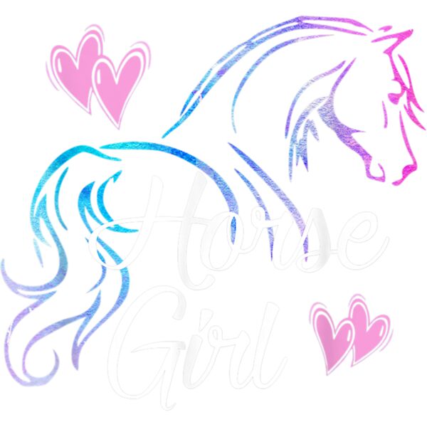 HORSE GIRL Gift for Horse Lover Equestrian Rider Teens Women T Shirt Thumbnail