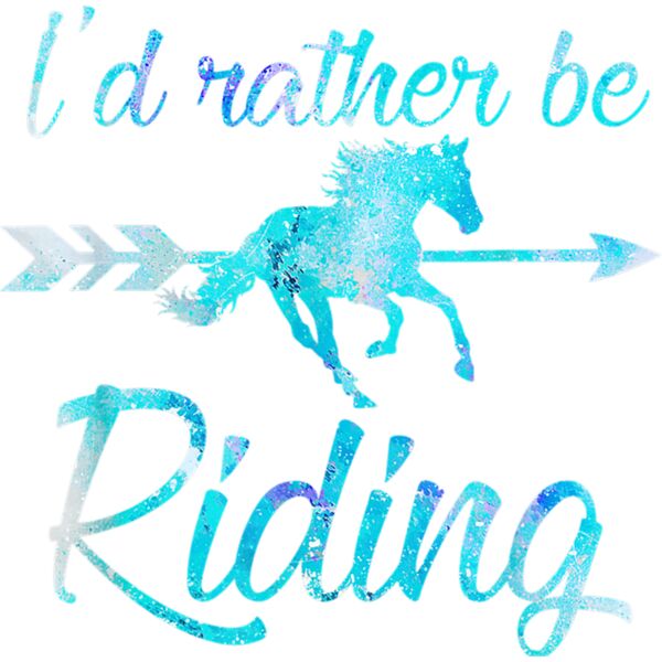 Horse Rider Shirt Girls ID RATHER BE RIDING Horses Kid Gift Thumbnail