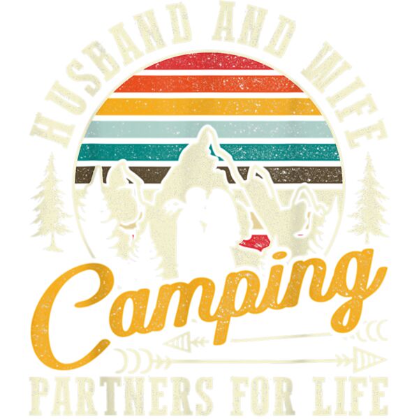 Husband And Wife Camping Partners For Life Sweet T Shirt Thumbnail