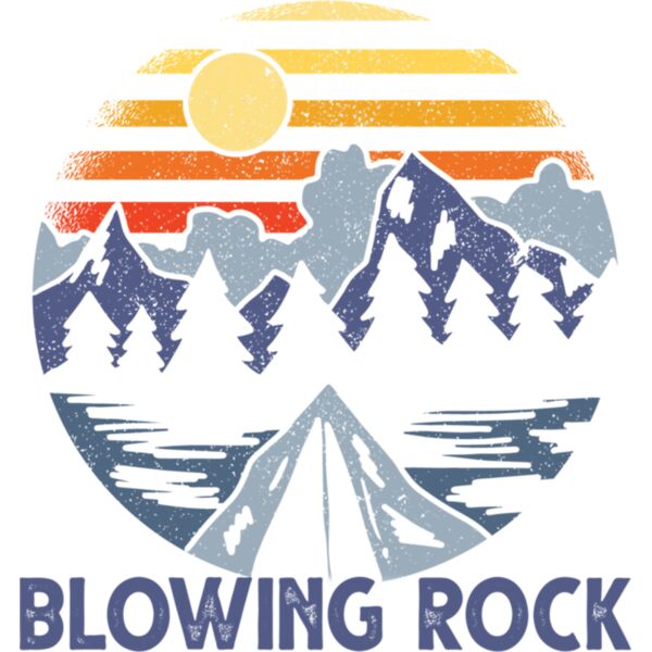 Blowing Rock North Carolina Blue Ridge Mountains Camping Long Sleeve T Shirt Thumbnail