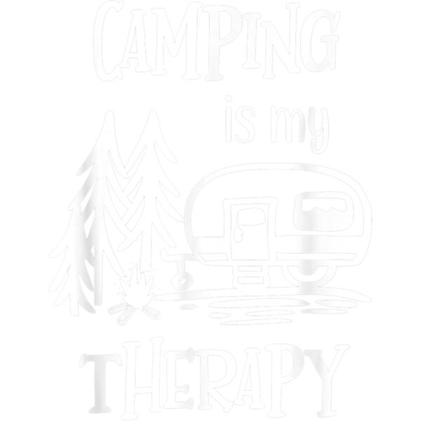 Awesome Camping is my Therapy Camping Shirt with Saying T Shirt Thumbnail