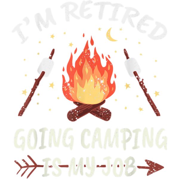 Nature Im Retired Going Camping Is My Job Outdoor Retiree T Shirt Thumbnail