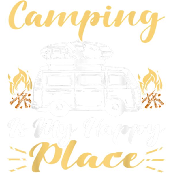 Camping Is My Happy Place   Funny Gift For Camper T Shirt Thumbnail
